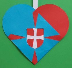 Hjerte med Danmarksskjold